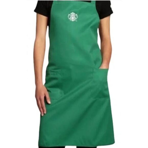 Starbucks Barista Green Staff Adjustable Unisex Apron (stains) - Picture 1 of 6